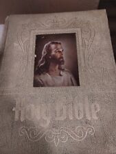 Vintage Family Bible 1963 X-Large Illustrated Unused Alphabetical Indexed picture