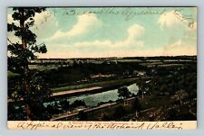 Schenectady NY-New York A Mohawk River View Vintage Souvenir Postcard picture