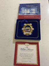 Vintage 2004 White House Historical Assoc Christmas Ornament Enamelwork picture