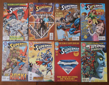 LOT OF 8 SUPERMAN COMIC BOOKS VARIOUS TITLES DC MODERN AGE  NICE GROUP Z2656 picture