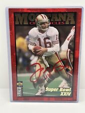 Joe Montana Chronicles Oversize Upper Deck Card Autographed With COA picture