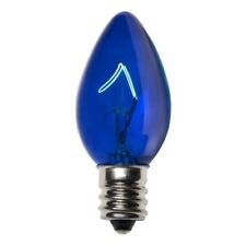 25 C7 Blue Transparent Replacement Christmas Bulbs Party Holiday Wedding picture