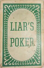 EXTREMELY RARE Vintage Liar's Poker, 51 Card Deck: Pre-owned in Used Condition picture