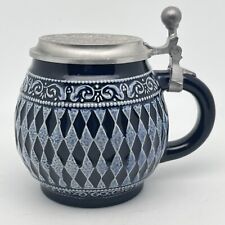 Original Marzi & Remy Beer Stein, Ceramic Bavarian Diamond Cobalt Blue Beer Mug picture