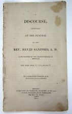 1810 Early Maine History, Discourse at Rev. David Sanford’s Funeral, Medway picture