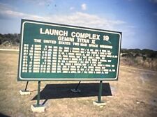Vintage 35mm Slide Photo NASA Kennedy Space Center Complex 19 Sign Gemini 1982 picture