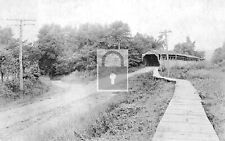 New Cumberland Covered Bridge Matthews Indiana IN Reprint Postcard picture