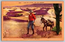 Glendale, California - Two of A Kind on the Desert - Vintage Postcard - Posted picture