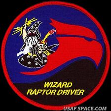 USAF 411th FLIGHT TEST SQUADRON - WIZARD RAPTOR DRIVER -ORIGINAL AIR FORCE PATCH picture