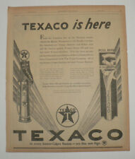 1928 Texaco Gasoline Original Full Page Newspaper Ad picture