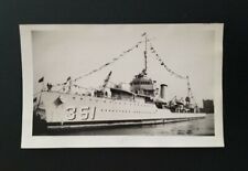 1935 U.S. Navy U.S.S. Clark (#361) Christening Photo ~ Fore River ~ Military  picture