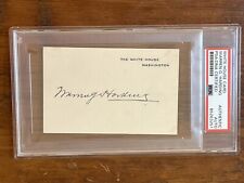 President Warren G. Harding Signed White House Card PSA picture