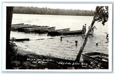 Walawiban Resort Lac Wiben Long Lake Aitkin Minnesota MN RPPC Photo Postcard picture