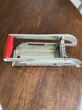 Vintage French Fry Potato Slicer/Cutter, Villa-Made in England-Red Wood Handle  picture