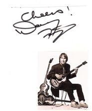 Doug Fieger signed card  The Knack guitarist picture