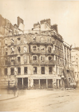 Albuminated photo print Rue de rivoli watchmaking ruin commune de Paris 1871 Wulff picture