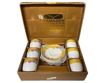 Yamasen Gold Collection 24CT Gold Plated Fine Porcelain Set Of 12 Pcs picture