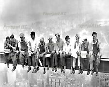 1930s Empire State Building Construction Workers Break Time 8x10 Photo picture