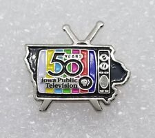 Iowa Public Television PBS 50 Years Anniversary Collector Lapel Pin picture
