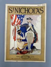 1924 US FLAG Patriotic NATIVE AMERICAN Illustration July 4th Nicholas Magazine picture