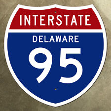Delaware interstate 95 Wilmington highway route marker 1957 road sign 12x12 picture