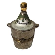 Vintage Limoges Trinket Box peint main -  Brut Champagne France picture