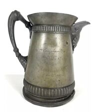 Antique Engraved Victorian Pitcher 1887 PTGC  Geo Nevels Engraved picture