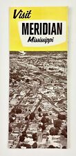 1960s Visit Meridian Mississippi Vintage Travel Brochure Tourist Holiday Inn MS picture