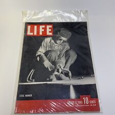 1943 WWII LIFE Magazine Aug. 9, Steel Worker, Negro Army Division, Rome Bombing picture