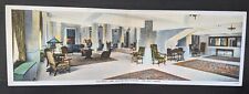 Fort Scott Kansas Vintage Double Postcard View of Scottish Rite Cathedral Lobby picture