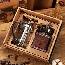 Vintage Manual Coffee Grinder & Pot, Gift Set picture