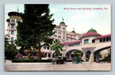 Postcard Hotel Green and Archway Pasadena California UNPOSTED picture
