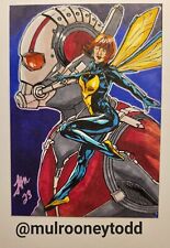 Wasp & Antman Marvel Comic's 1/1 Hand Drawn Signed By Artist Todd Mulrooney picture