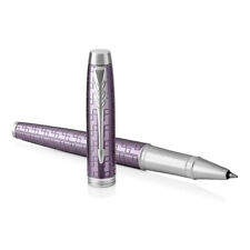 PARKER IM Rollerball Pen, Premium Dark Violet with Fine Point Black Ink Refill picture