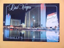 Bally's Hotel Casino Las Vegas Nevada vintage postcard Frank Sinatra on marquee picture