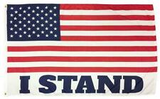 I Stand American for the Flag 3x5 Flag USA Patriot Trump Republican picture