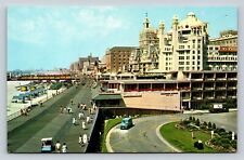 Aerial View Of Atlantic City Boardwalk In New Jersey Vintage Postcard 0712 picture