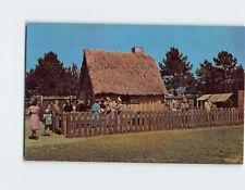Postcard First House of Plimoth Plantation Plymouth Massachusetts USA picture