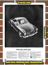 Metal Sign - 1964 VW Karmann Ghia - 10x14 inches picture