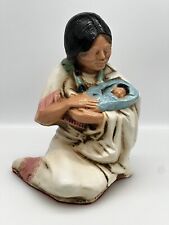 Vintage Native American Indian Women and Baby. Byron Molds 1979 ((10.5