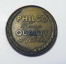 RARE 1952 PHILCO 60TH YEAR ANNIVERSARY MEDALLION BRONZE ADVERTISING MEDAL picture
