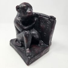 Vintage SPI San Pacific International Monkey In Book Red Statue Heavy 4.5