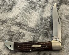 VINTAGE Case XX 1980 10 Dot Folding Hunter 6165 SAB Pocket Knife            (3) picture