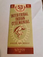 1975 NATIVE AMERICAN INDIAN CEREMONIAL Inter-Tribal brochure GALLUP, NEW MEXICO picture