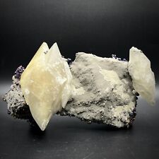 Calcite with Chalcopyrite, Galena On Dolomite - Sweetwater Mine, MO  picture