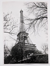 1990s Paris France Eiffel Tower Wrought Iron La Dame de Fer Vintage Photo picture