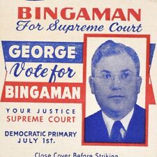 1960s George Bingaman Democratic Candidate State Supreme Court Judge Oklahoma picture