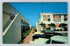 Miami Beach FL-Florida, Bella Vista Hotel Apts, Advertising Vintage Postcard picture