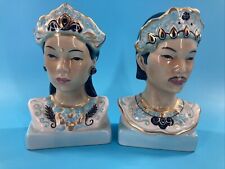 Goldscheider Javanese and Balinese Porcelain Busts - Set/2  picture