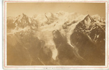Tairraz, France, Chamonix, Le summit Brévent vintage albumen print, cabin card picture